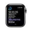 New Apple Watch Series 6 (GPS + Cellular, 40mm) - Graphite Stainless Steel Case with Black Sport Band - Image 3