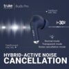 Newly Launched truke BUDS PRO Hybrid Active Noise Cancelling-ANC Wireless Earbuds with Transparency Mode, 12.4mm Big Titanium Speaker, 48 Hours Playtime, USB-C Fast Charge, AAC Codec, 50ms Low Latency - Image 2