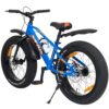 VESCO STAG Blue 20.400 Fat Tyre Cycle for Kids Boys & Girls Single Speed | Dual Disc Brake | Rigid Fork | Frame 12.5 Inch | Ideal for 8 to10 Years (Blue - Image 5